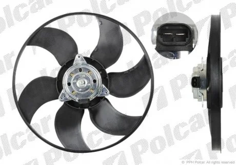 Вентилятор без кожуха RENAULT MEGANE/CLIO Polcar 600723U2