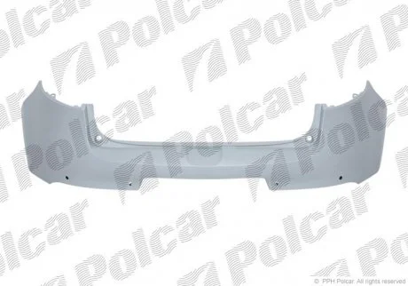 Бампер задній MEGANE III, 10.08- Polcar 6014961J