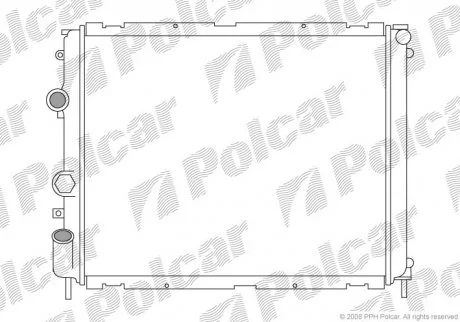 Радіатор охолодження Polcar 6015083