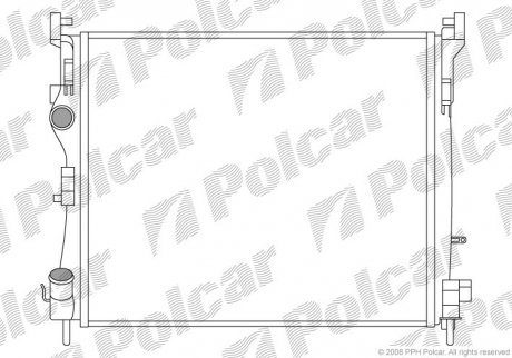 Радіатор двигуна Polcar 601608A2