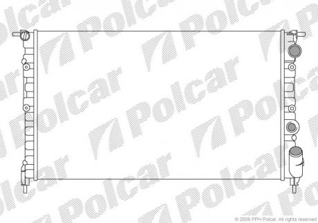 Радіатор охолодження Polcar 602108A4