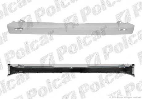 Бампер задній RENAULT TRAFIC, 01- Polcar 6026961