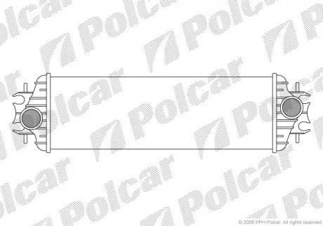Інтеркулер Nissan/Opel/Renault Primastar/Vivaro/Trafic 1,9-2,5D 2001- Polcar 6026J8-1