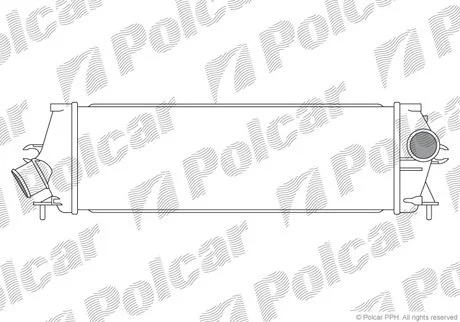Радіатор повітря (інтеркулер) Polcar 6027J8-1
