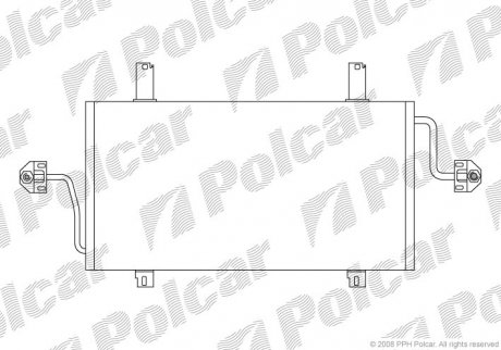 Радіатор кондиціонера Polcar 6041K8C1 (фото 1)