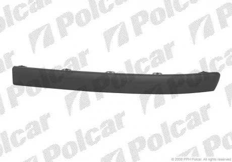 Накладка бампера CLIO III, 05-09 Polcar 6055076