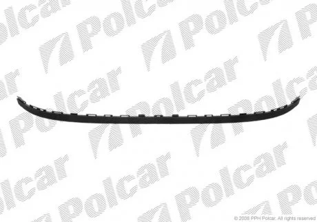 Спойлер бампера переднього CLIO III, 05-09 Polcar 605525J