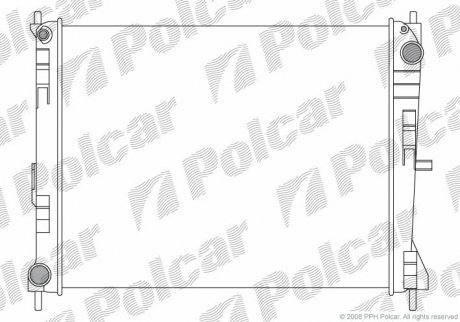 Радіатор охолодження Polcar 6056081