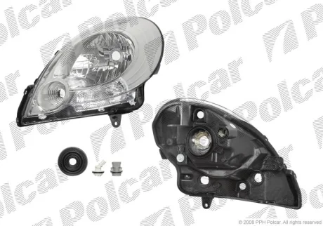 Фара основна | KANGOO, 01.08- Polcar 6062090E