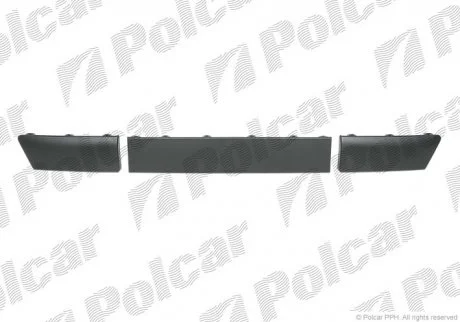 Молдинг бампера CLIO III (R0/1), 09- Polcar 6064077