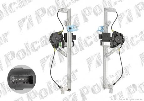 Склопідйомник електричний Polcar 6071PSE2 (фото 1)