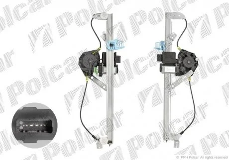 Склопідйомник електричний Polcar 6071PSE2