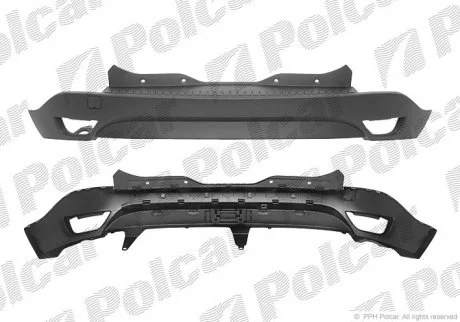 Бампер задний Polcar 6073961