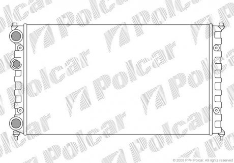 Радіатор охолодження Polcar 6713086 (фото 1)