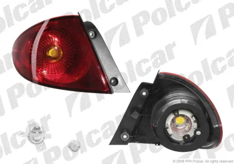 Ліхтар задній | SEAT TOLEDO III, 04- Polcar 6724871E