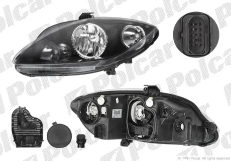 Фара основна | SEAT ALTEA, 04- Polcar 6755093E