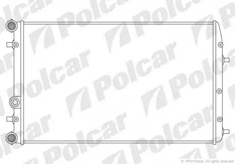 Радіатор охолодження Polcar 6913085