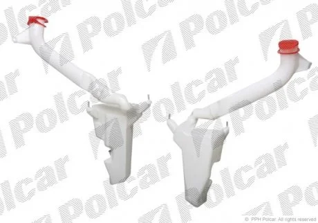 Бачок омивача SKODA FABIA, 00-07 Polcar 6913ZBS1