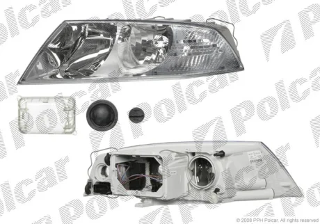 Фара основна | SKOD.OCTAVIA II,05- Polcar 6922090E