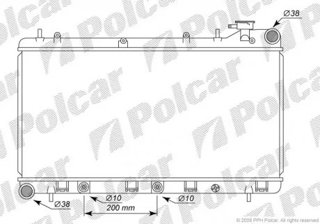 Радіатор охолодження Polcar 7210082