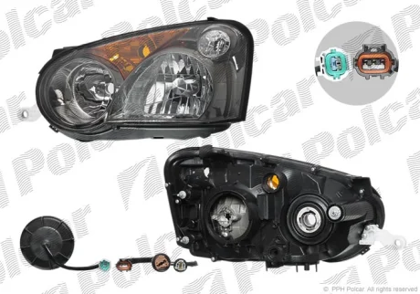 Фара основна | IMPREZA, 06.03-10.05 Polcar 721310E