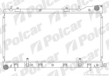 Радіатор охолодження Polcar 7239083
