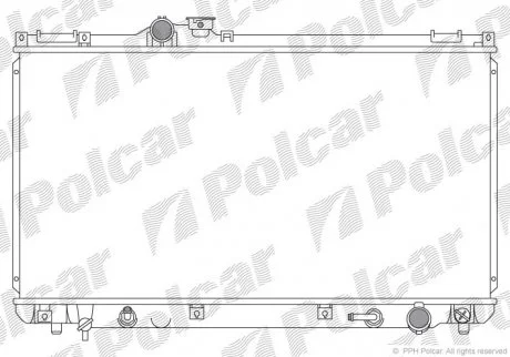 Радіатор охолодження Polcar 8010081
