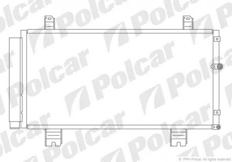 Радіатор кондиціонера Polcar 8011K8C1 (фото 1)