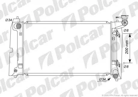 Радіатор охолодження Polcar 8113083 (фото 1)