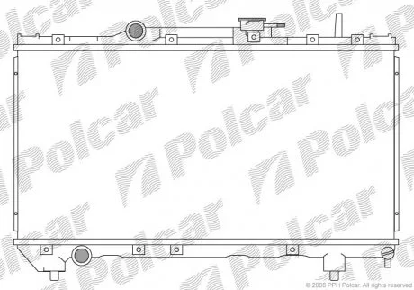 Радіатор охолодження Polcar 8122081