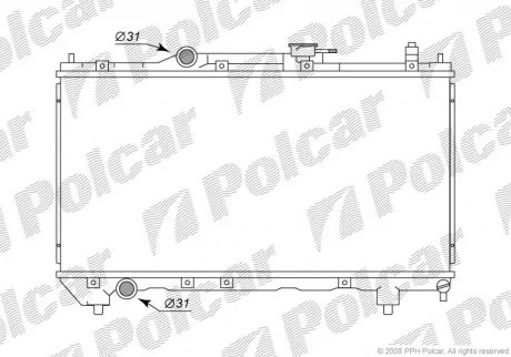 Радіатори охолодження | AVENSIS Kombi (_T22_ Polcar 8123081 (фото 1)