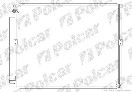 Радіатор кондиціонера Polcar 8178K81K (фото 1)
