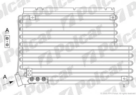 Радіатор кондиціонера Polcar 9032K8B4
