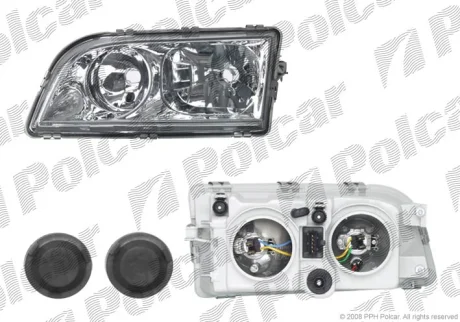 Фара основна | VOLVO S40 / V40, 96- Polcar 9040094E