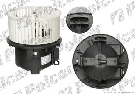Вентилятор салона Volvo S60 Ii, S80 Ii, V60 I, V60 Ii, V70 Iii, Xc60 I, Xc70 Ii Land Rover Freelander 2, Range Rover Evoque 1.5-4.4 03.06-12.20 Polcar 9065NU-1