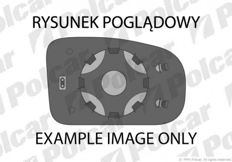 Вкладиш дзеркала зовнішнього Polcar 9513545E (фото 1)