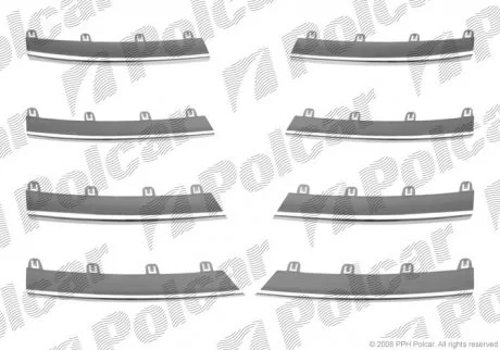Накладка решітки JETTA/GOLF KB, 05- Polcar 9514054