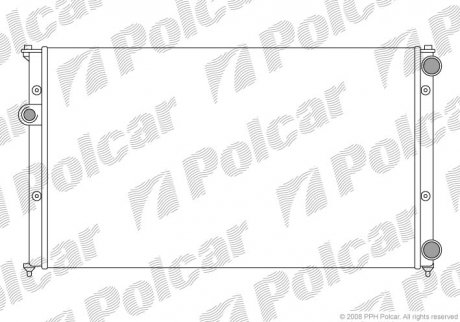 Радіатор охолодження Polcar 952408A5 (фото 1)