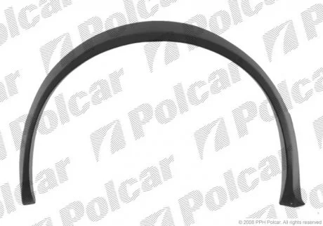 Накладка крила VW GOLF I 8/78-7/83 Polcar 9532025