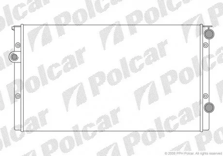 Радіатор охолодження Polcar 953808A5 (фото 1)