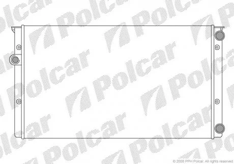 Радиатор основной AC+ VW Golf III 1.8/1.6 Polcar 953808A8