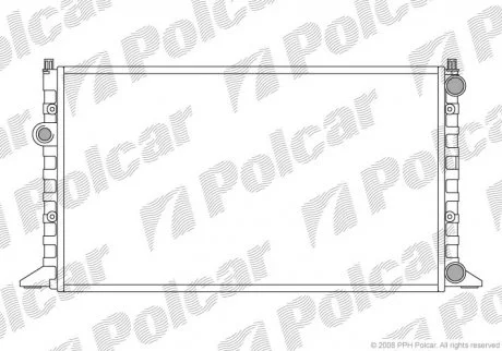 Радіатор охолодження Polcar 953808A9