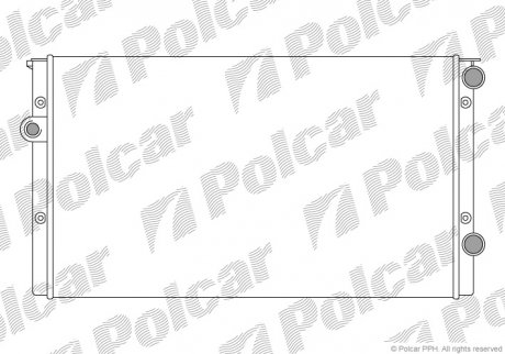 Радіатор охолодження Polcar 953808B5