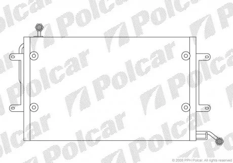 Радіатор кондиціонера Polcar 9538K8C1
