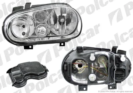 Фара основна | vw GOLF CABRIO, 98- Polcar 9541101H