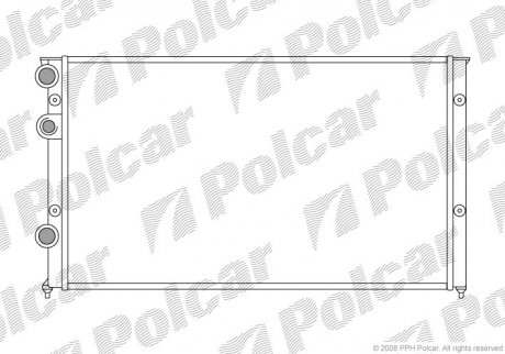 Радіатор охолодження Polcar 9546088