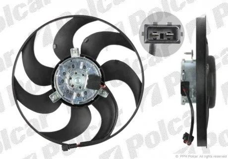 Вентилятор без кожуха VW/SEAT/FORD Polcar 955023U1