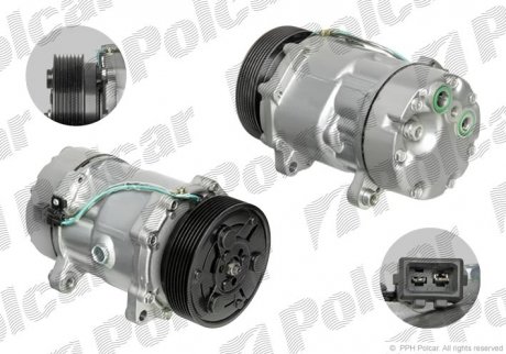 Компресор кондиціонера (новий) Polcar 9550KS1