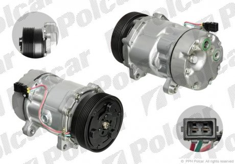 Компресор кондиціонера (новий) Polcar 9550KS2