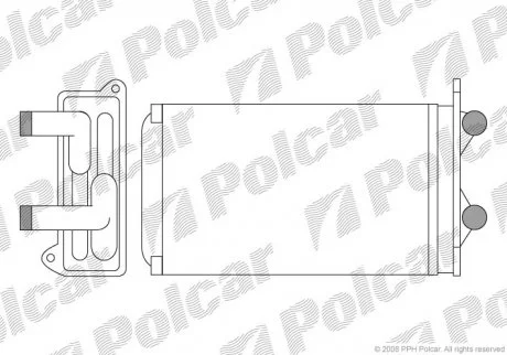 Радіатор пічки Polcar 9566N81X